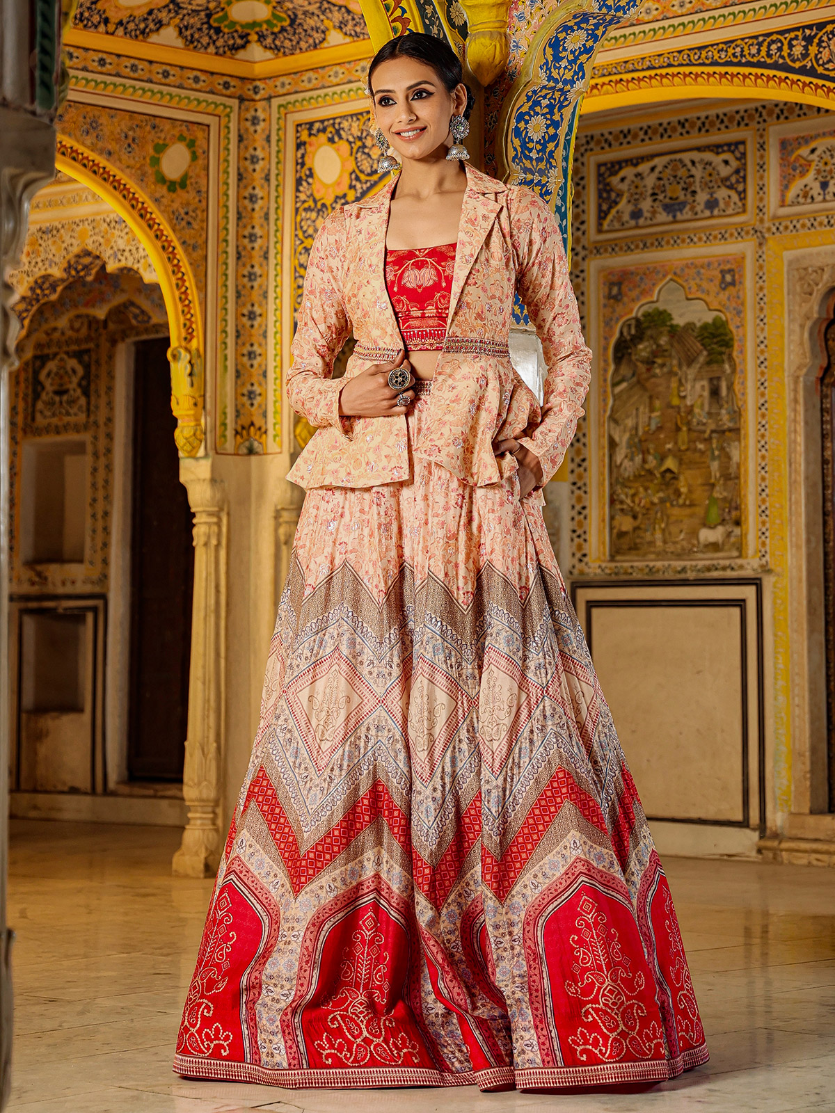 Jacket style lehengas shop