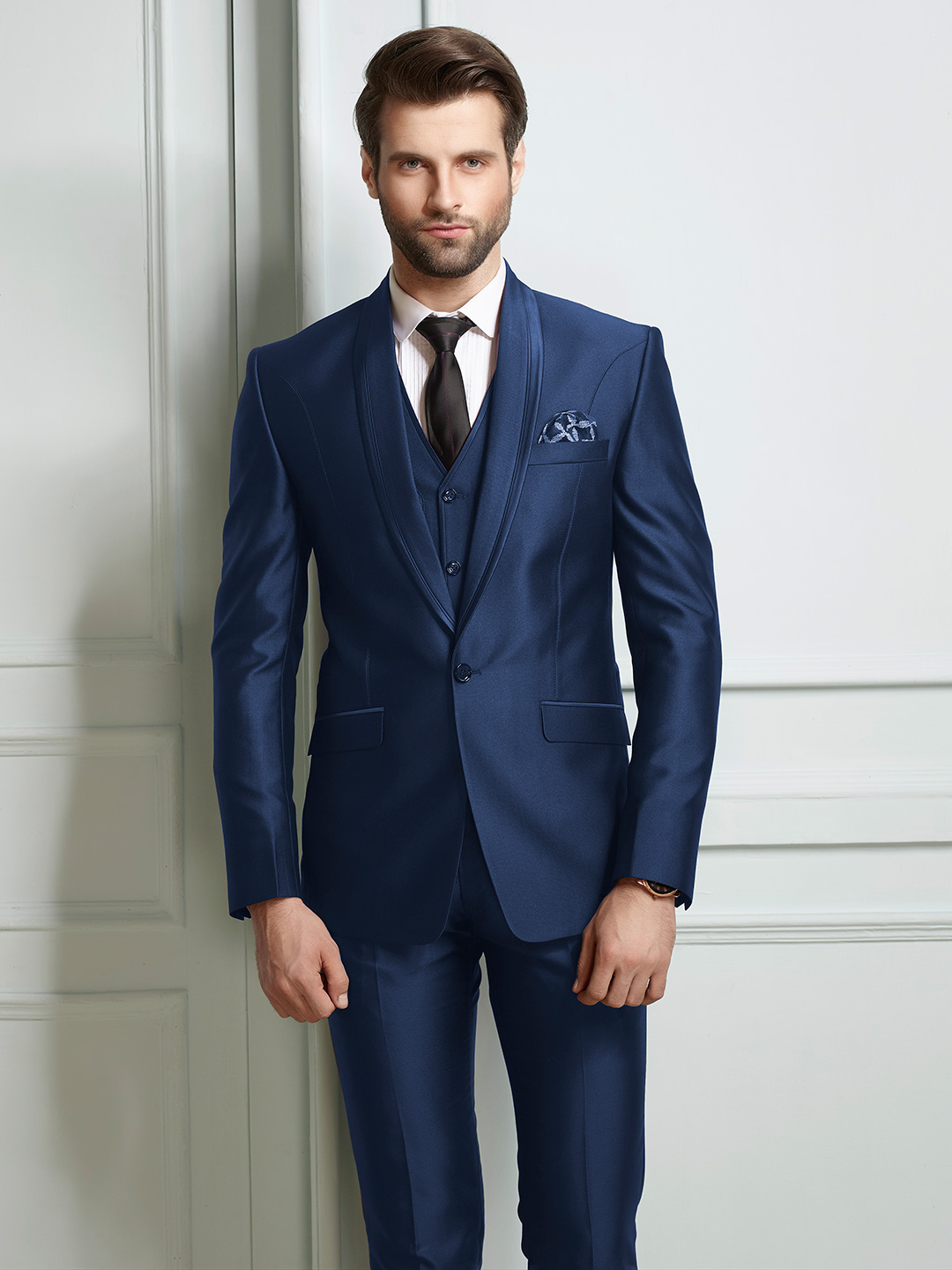 Blue coat and pants top