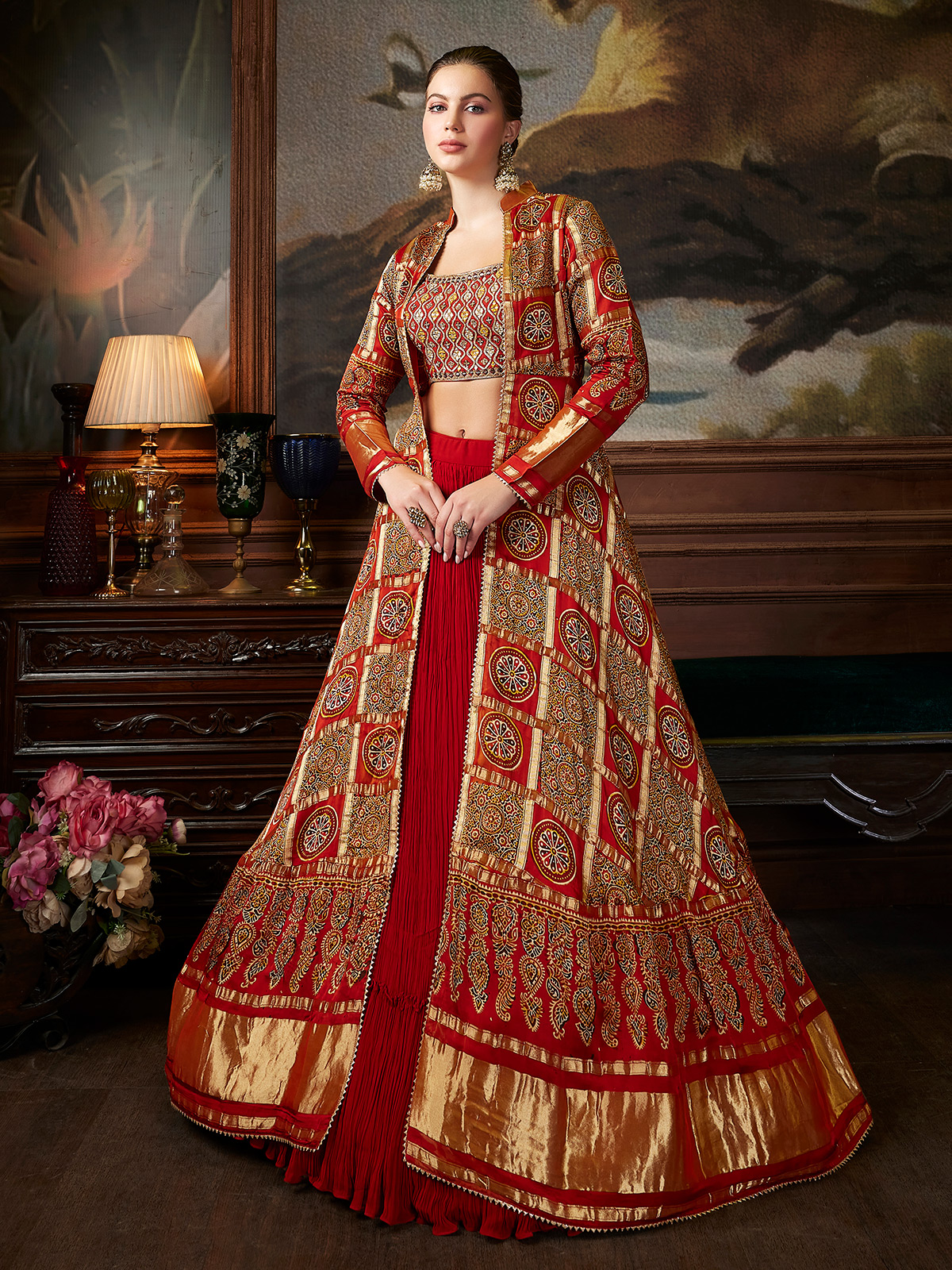 Lehenga With Jacket Buy Jacket Lehengas for Women in India