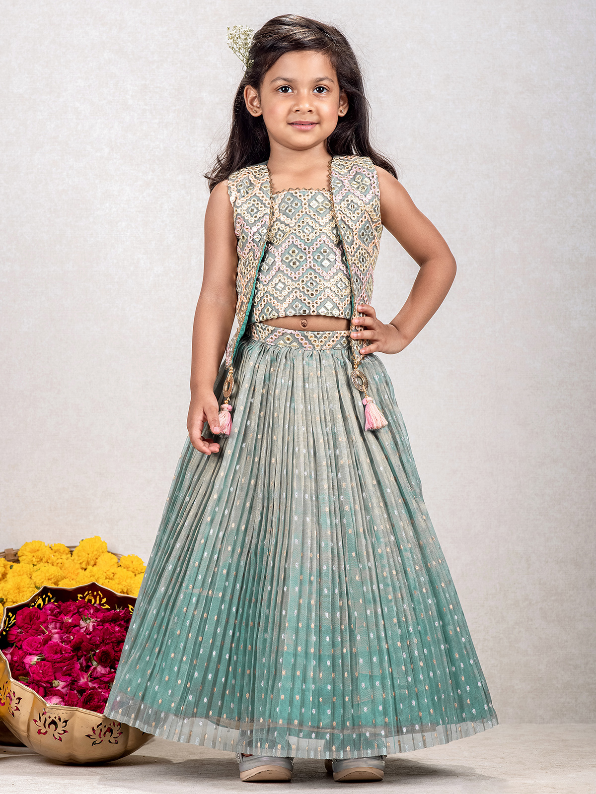 Child lehenga choli top
