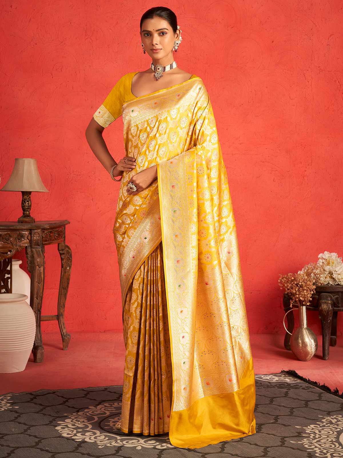 Yellow Saree Buy Mustard Golden Lemon Yellow Color Sarees USA