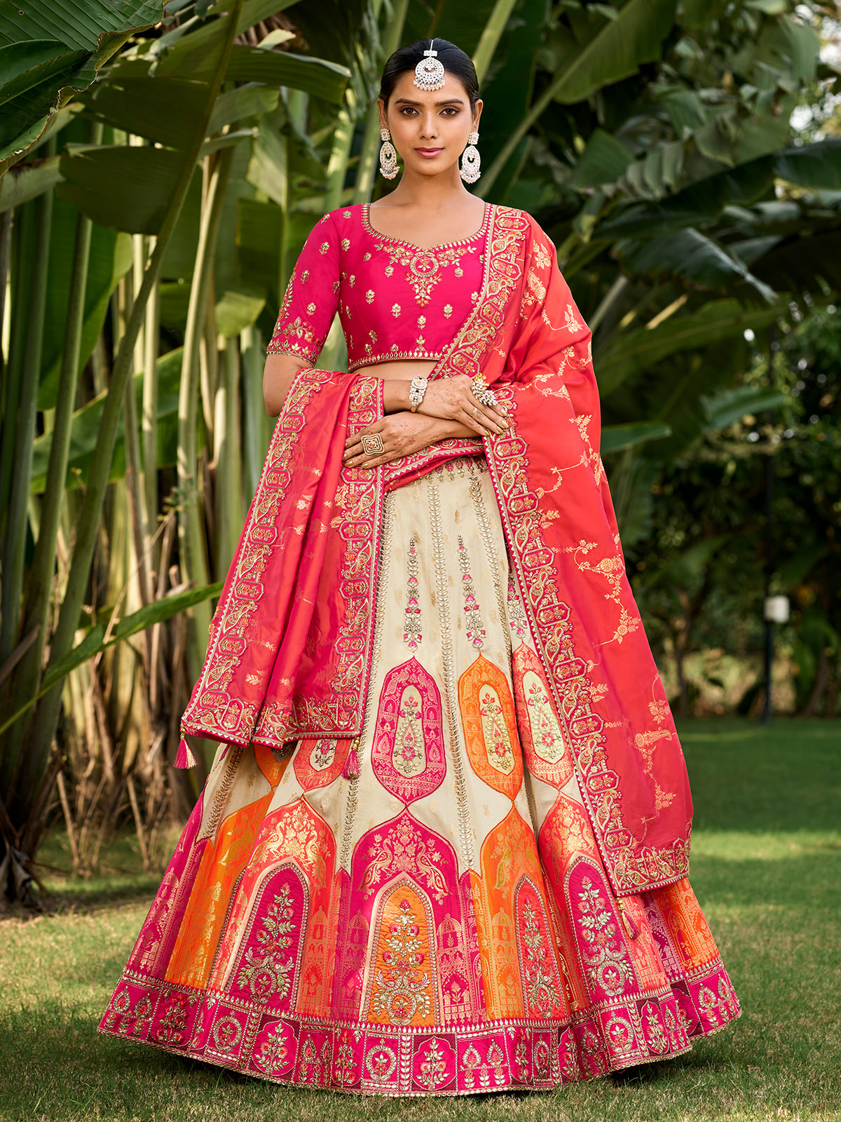 Banarasi Silk Lehenga Choli Regal and Luxurious G3 Fashion in