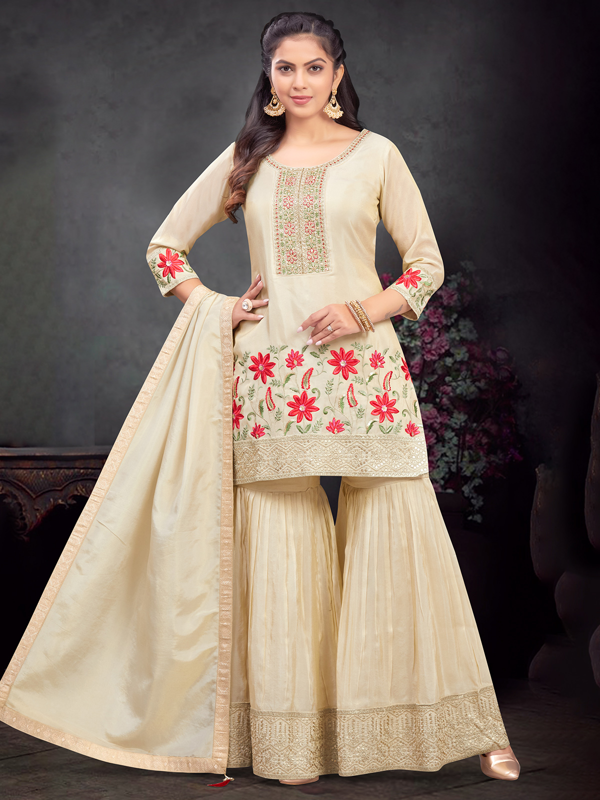 Buy Beige Colour Salwar Suits for Women Online in Canada Canada