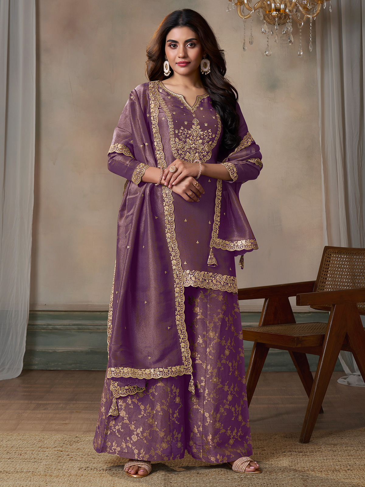 Buy Purple Colour Salwar Suits for Women at G3 fashion