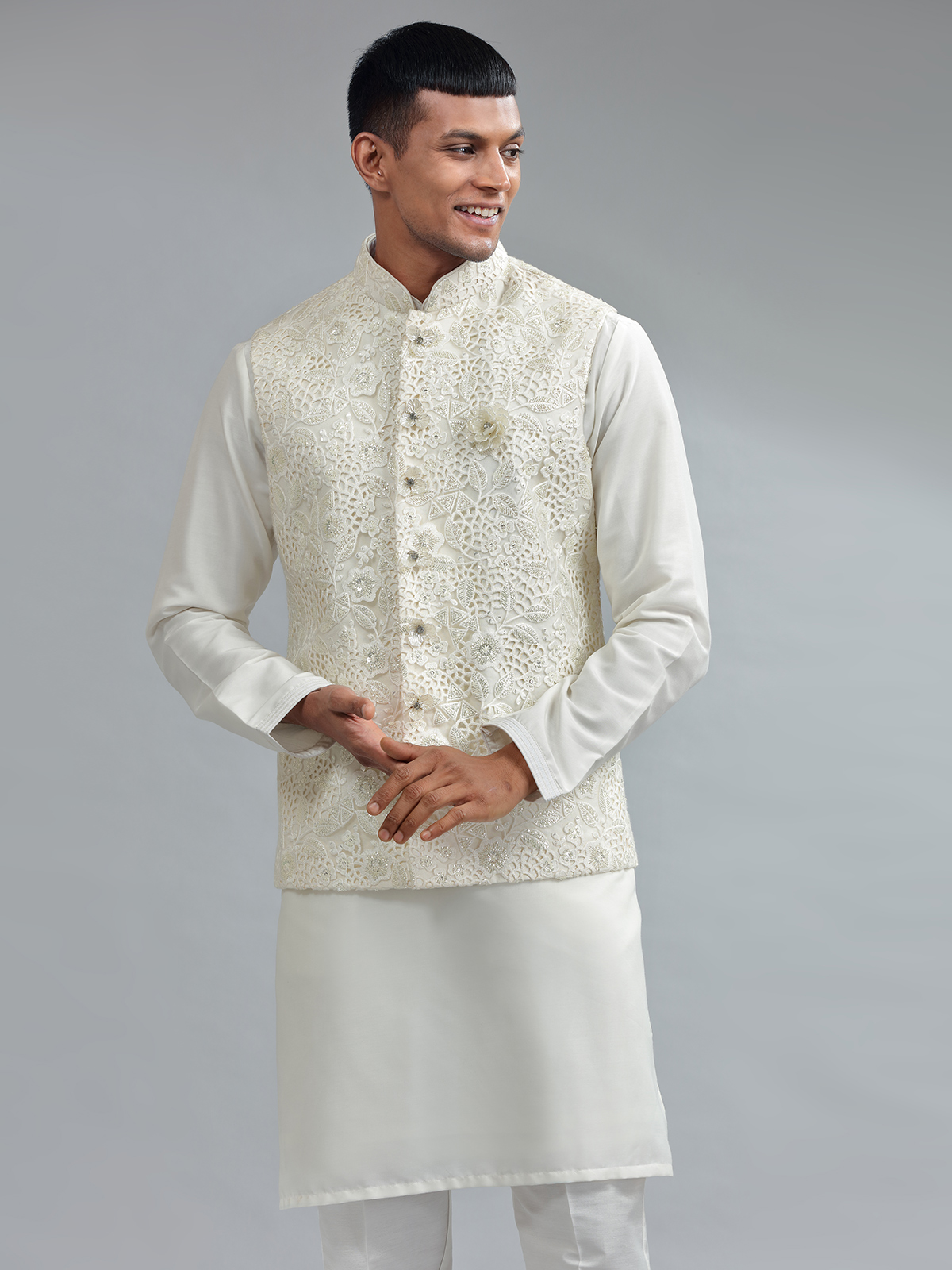 Buy White Waistcoat Set for Men in Canada G3 Fashion Canada