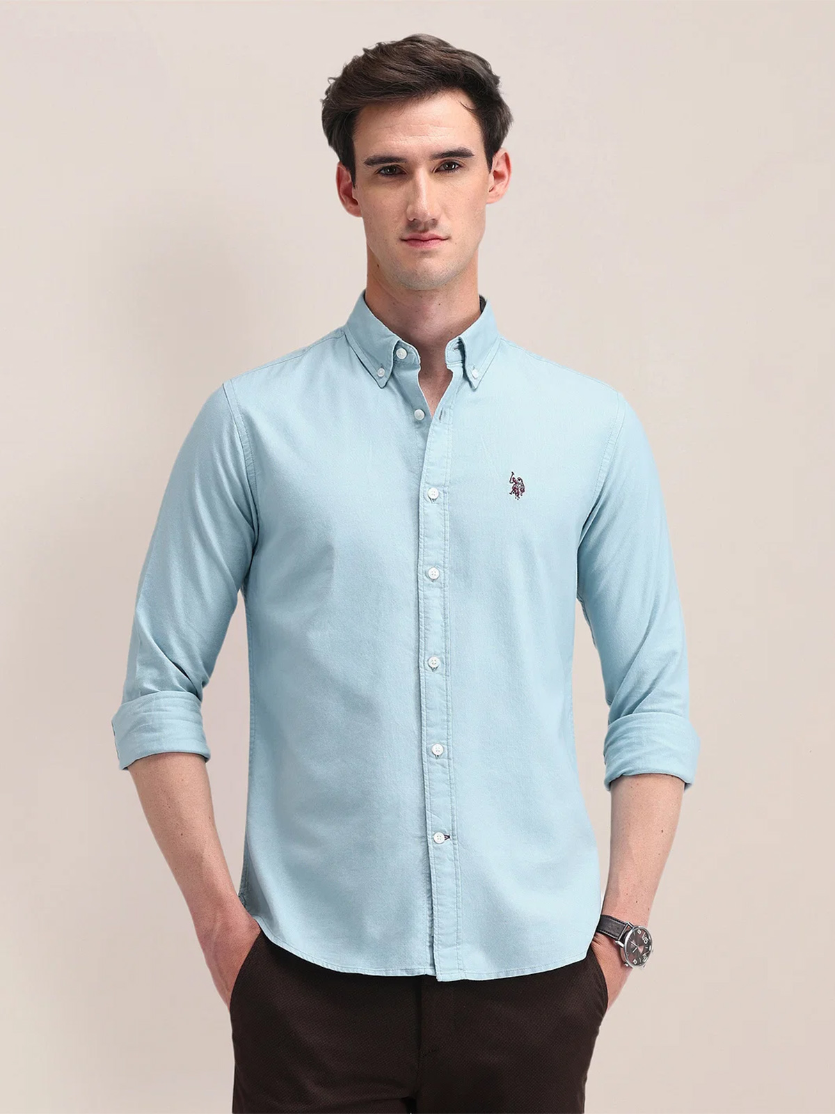 Blue colour mens shirt best sale