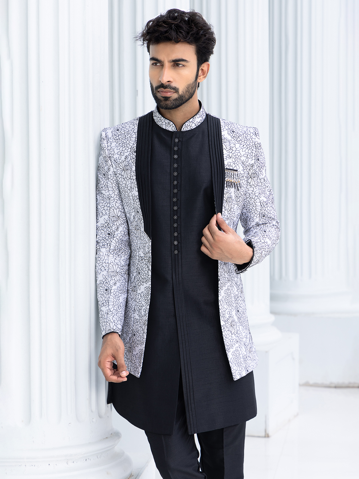 Indo western blazer top