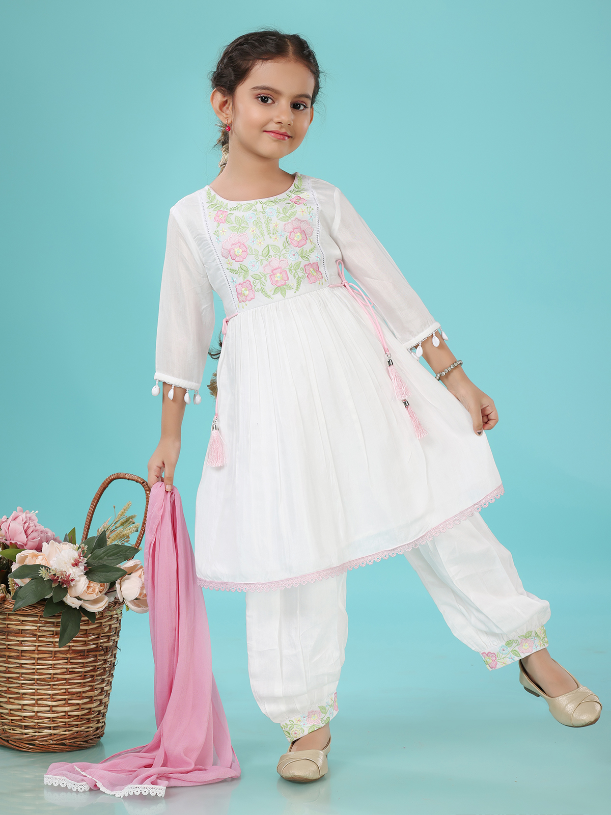 Shop White Salwar Suits for Girls in USA Timeless and