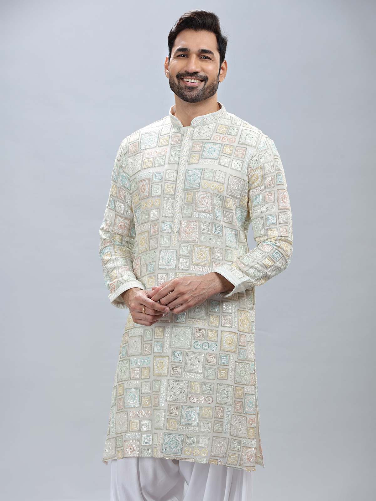 Kurta pajama for men white discount