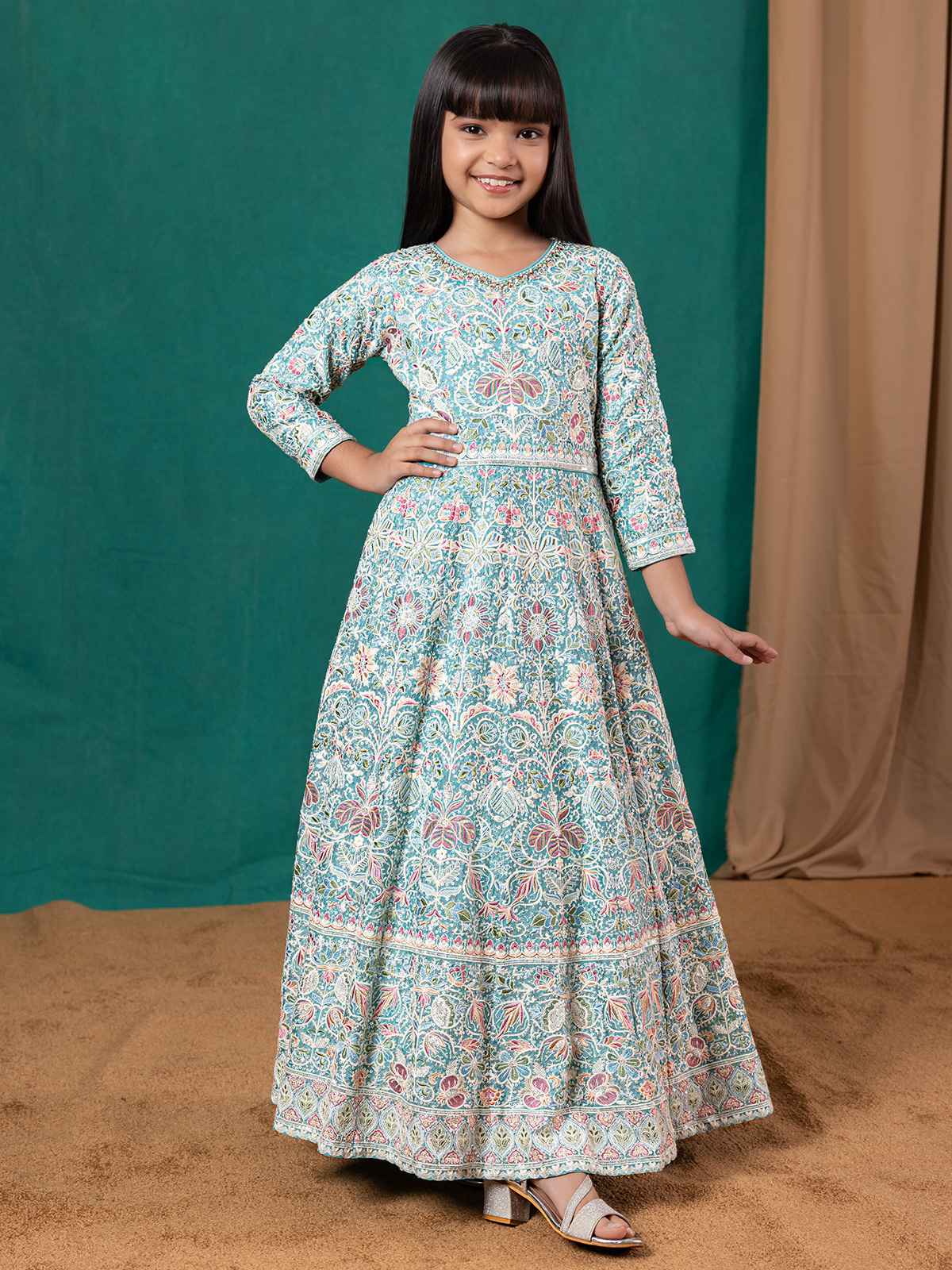 Buy to 14 Year Kids Anarkali Dress Online at G3+Fashion