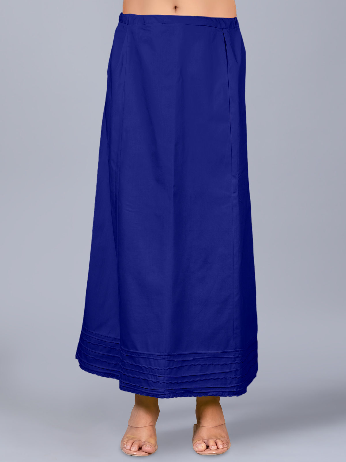 Stylesindia Women’s Cotton Saree Petticoat – Adjustable Waist Underskirt, Deep Green & Violet, One Size Fits Up To 42” Waist - View #11